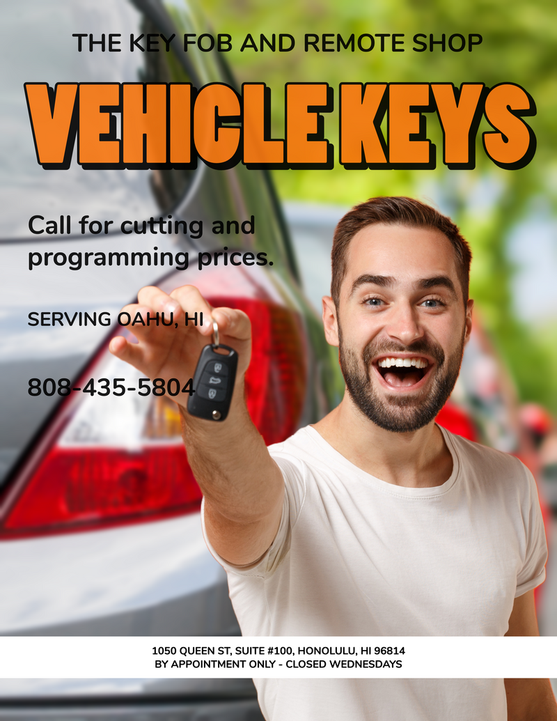 Car Keys, Fobs, Remotes in Honolulu, Hawaii The Key Fob And Remote Shop