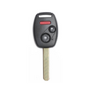 A remote head key for Honda with lock, unlock, and panic buttons
 